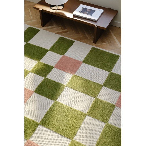 Zielony/różowy chodnik odpowiedni na zewnątrz 80x150 cm Valma – Jotex-image-1
