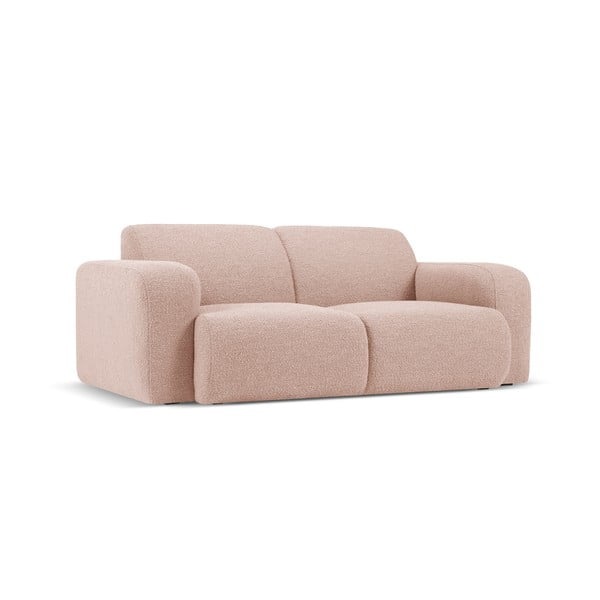 Różowa sofa z materiału bouclé 170 cm Molino – Micadoni Home-image-2
