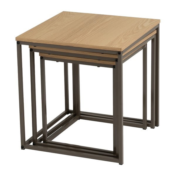 Stoliki zestaw 3 szt. 40x40 cm – Casa Selección-image-1