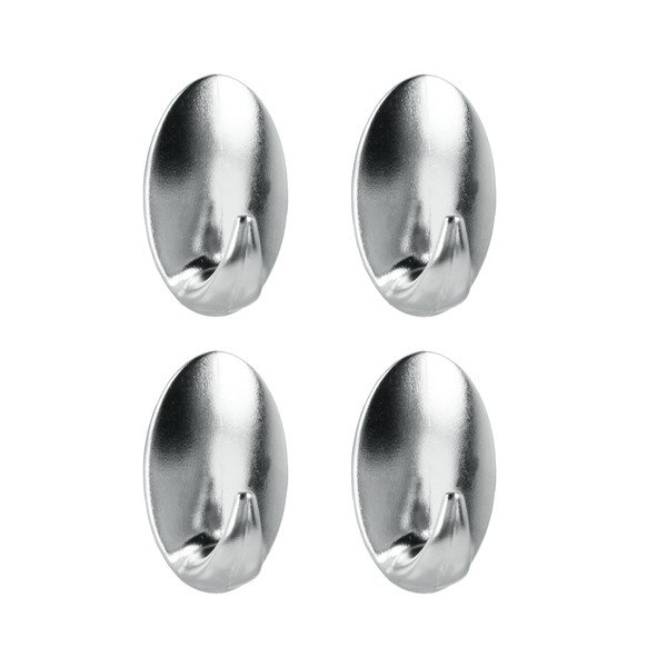 Zestaw 4 plastikowych samoprzylepnych haczyków Metaltex Greg-image-1