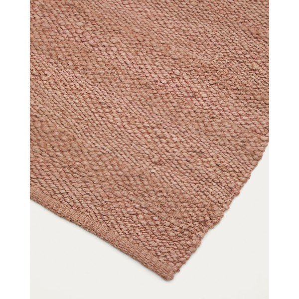 Łososiowy dywan odpowiedni na zewnątrz z juty 160x230 cm Sallova – Kave Home-image-4