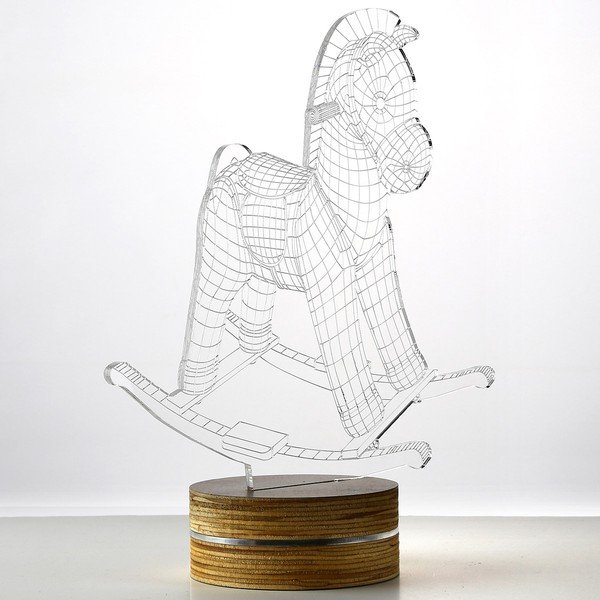 Lampa 3D stołowa Horse-image-1