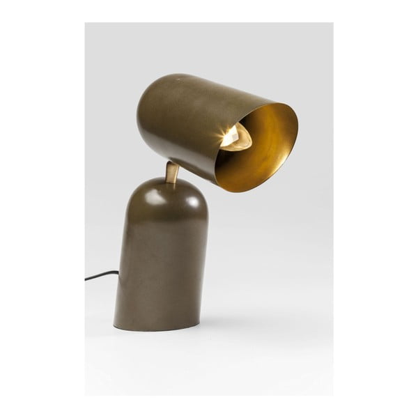 Brązowa lampa stołowa Kare Design Megaphon