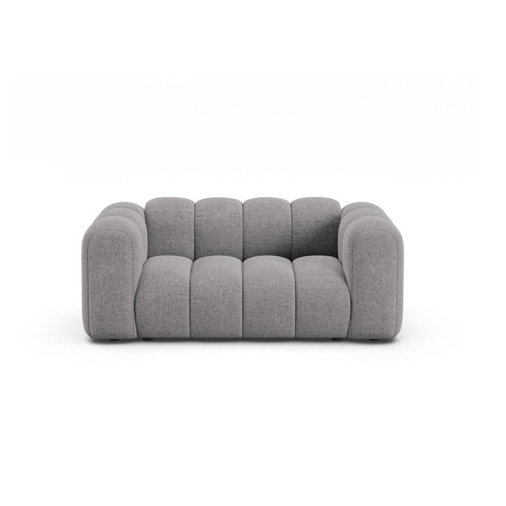 Szara sofa z tkaniny szenilowej 170 cm Lupine – Micadoni