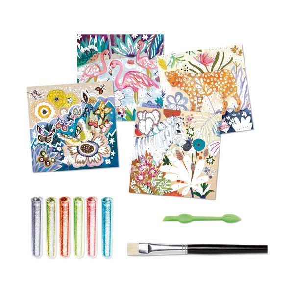 Zestaw artystyczny do zabawy z piaskiem Djeco Tropical Animals-image-2