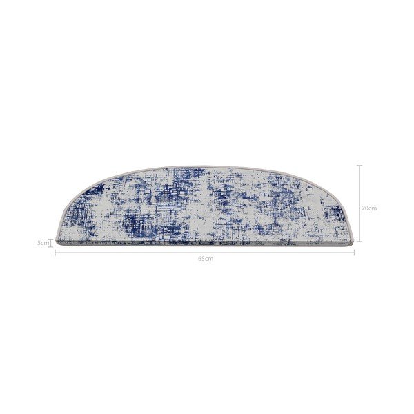 Niebieskie dywaniki na schody zestaw 16 szt. 20x65 cm Digital City – Vitaus-image-2