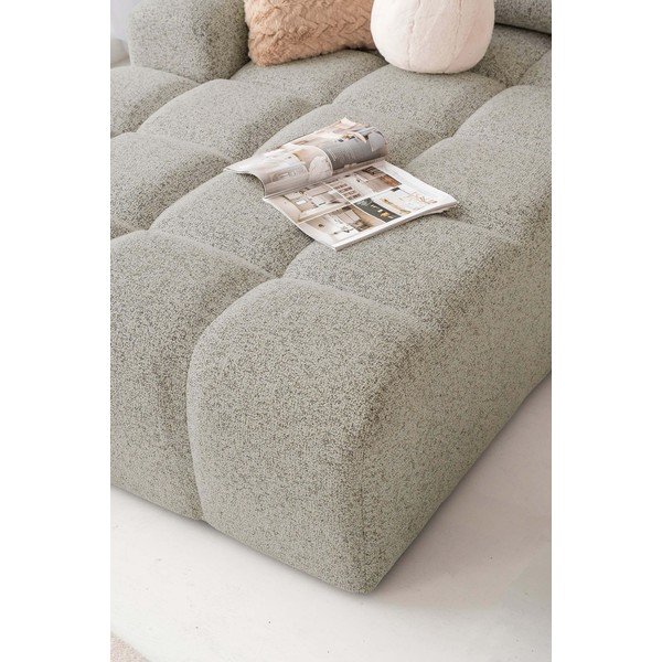 Jasnobrązowy rozkładany narożnik modułowy ze schowkiem (lewostronny) Lulu – Miuform-image-4