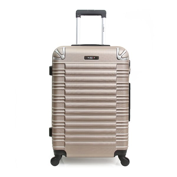 Beżowa walizka podróżna na kółkach Blue Star Lima, 31 l