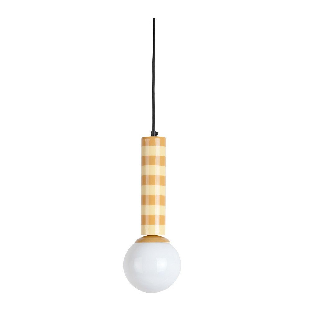 Żółta metalowa lampa wisząca ø 12 cm Rayado – Leitmotiv