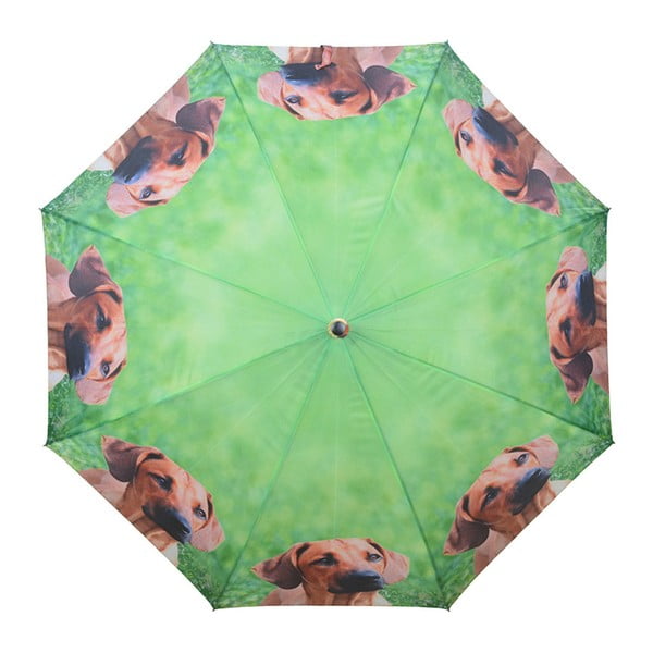Zielony parasol w pieski Esschert Design -image-1