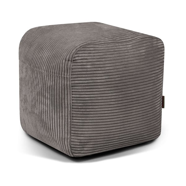 Ciemnoszary sztruksowy worek do siedzenia Plus 50 Lounge – SLOWDOWN