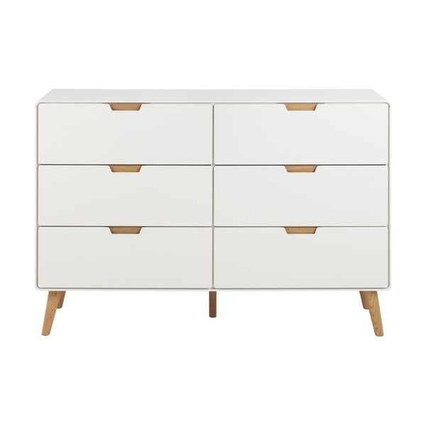 Biała komoda 135x90x40 cm Lowell – Actona