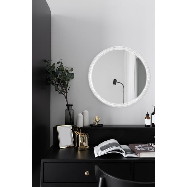 Lustro ścienne z oświetleniem ø 60 cm Yuna – Mirrors and More-image-2