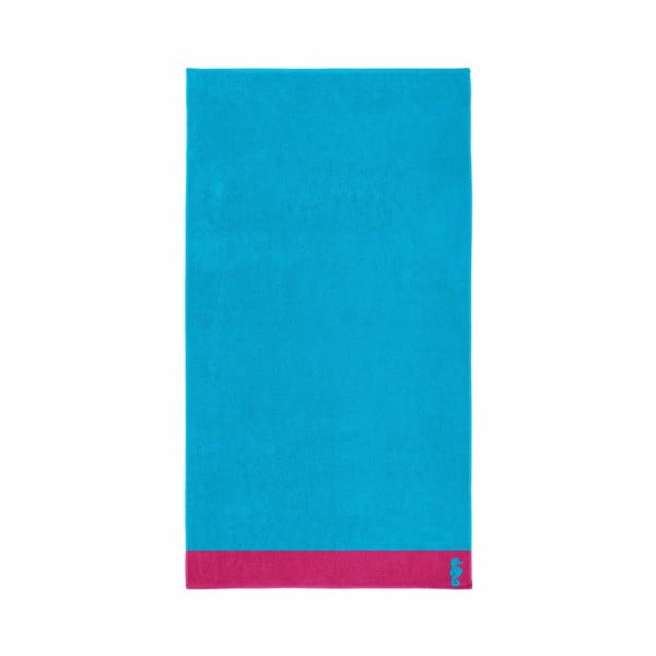 Jasnoniebieski ręcznik Seahorse Cruise, 100x180 cm
