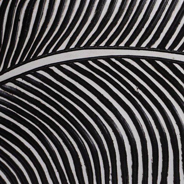 Taca dekoracyjna z żywicy polimerowej 16x37 cm B&W – Ixia-image-1