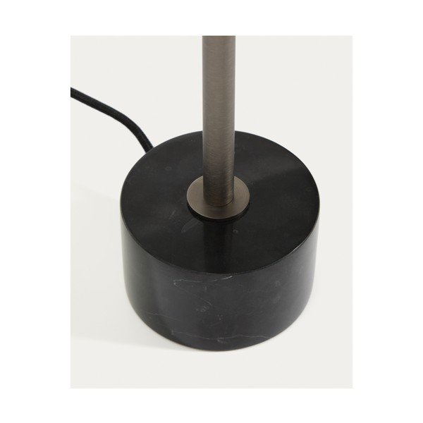 Czarna metalowa lampa stołowa (wysokość 32,5 cm) Lynor – Kave Home-image-3