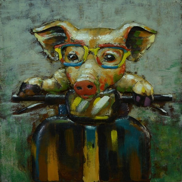 Obraz ręcznie malowany Vivorum Pig Ride