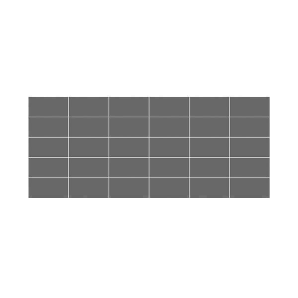 Zestaw naklejek na kafelki 30 szt. 20x10 cm Subway Tiles Grey – Ambiance-image-2