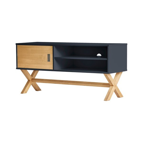 Antracytowa szafka pod TV Marckeric Leidi, 110x52 cm-image-4