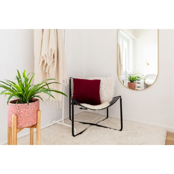 Ciemnofioletowa poduszka Tiseco Home Studio Velvety, 45x45 cm-image-1