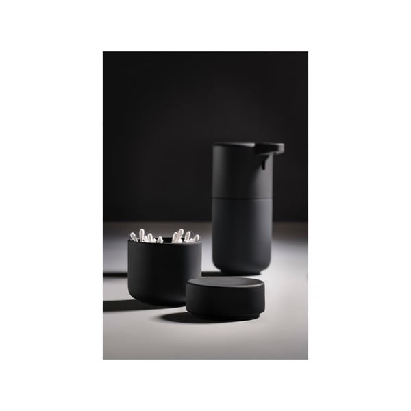 Czarny kamionkowy organizer łazienkowy Ume − Zone-image-1