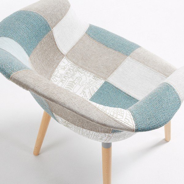 Zestaw 2 niebiesko-szarych krzeseł do jadalni La Forma Kenna-image-4