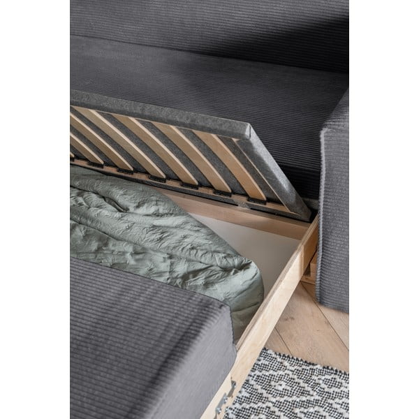 Szara rozkładana sofa 168 cm Lucky Lucy – Miuform-image-4