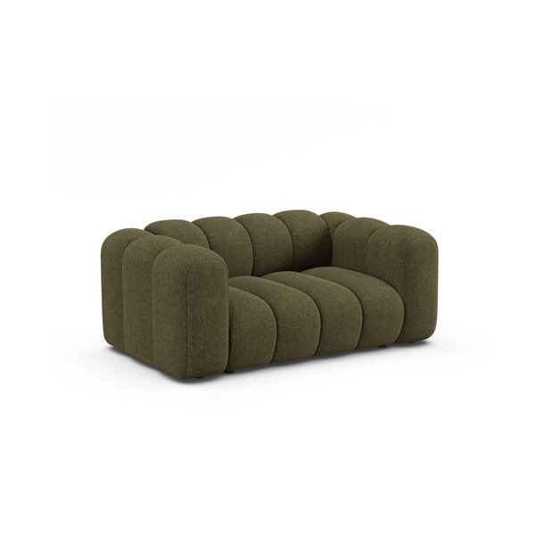 Zielona sofa z tkaniny szenilowej 170 cm Lupine – Micadoni -image-1
