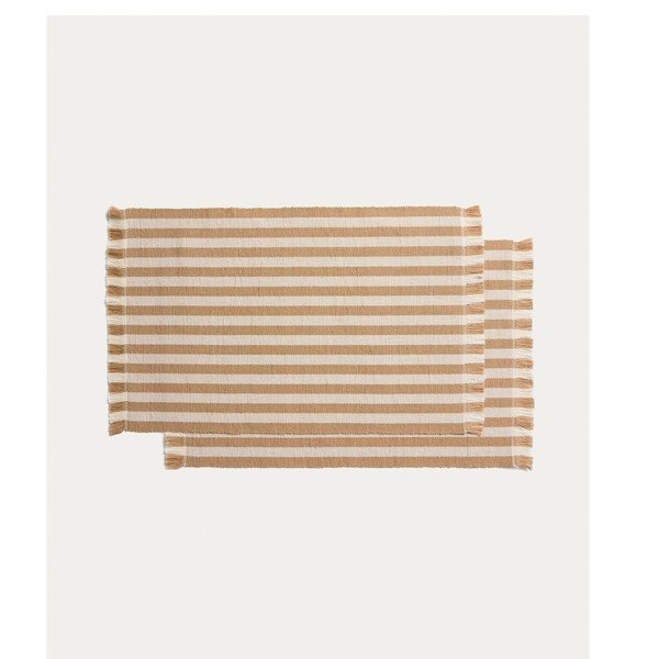 Tekstylne/z juty maty stołowe zestaw 2 szt. 35x50 cm Daltan – Kave Home