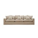 Beżowa lniana sofa 340 cm Nora – Kave Home