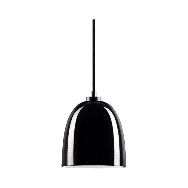 Czarna lampa wisząca z połyskiem Sotto Luce Awa-image-1