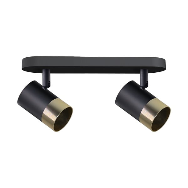 Lampa sufitowa w czarno-złotym kolorze z metalowym kloszem 34x5.5 cm Tobi – Candellux Lighting