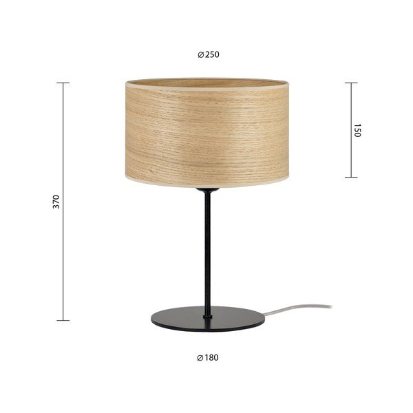 Beżowa lampa stołowa z naturalnego forniru Sotto Luce Tsuri S, ⌀ 25 cm-image-3