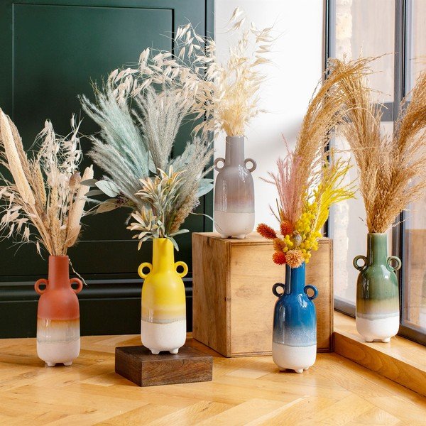 Zielony wazon Sass & Belle Bohemian Home Mojave, wys. 23 cm-image-1