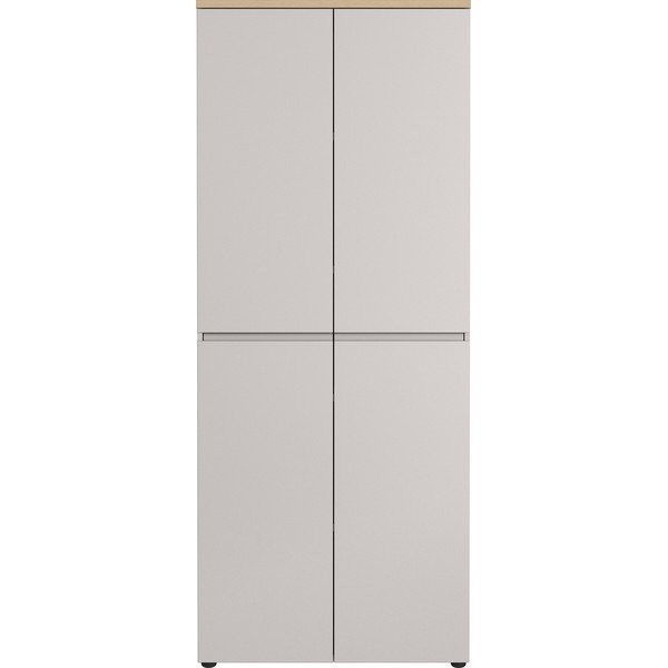 Kremowa komoda z matowym wykończeniem 80x197x40 cm Lissabon – Germania-image-1