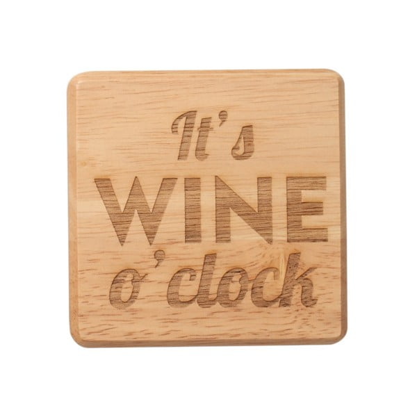Podkładka z drewna egzotycznego T&G Woodware It's Wine O'Clock