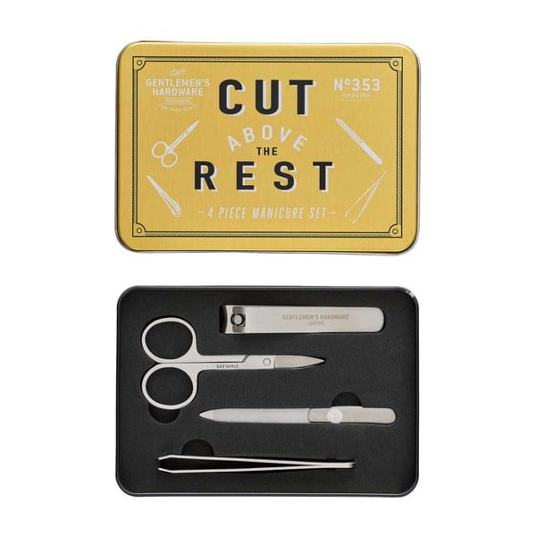 Mini zestaw do manicure w blaszanym pojemniku Gentlemen's Hardware-image-2