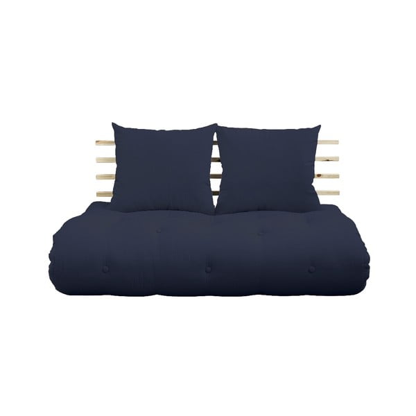Sofa rozkładana z ciemnoniebieskim obiciem Karup Design Shin Sano Natural/Navy