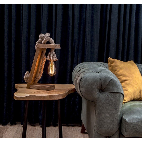 Lampa stołowa w naturalnym kolorze (wysokość 10 cm) – Opviq lights-image-1