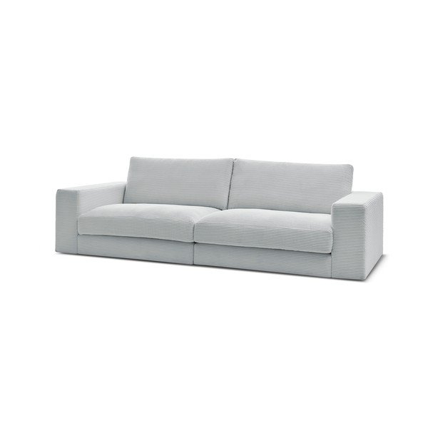 Jasnoszara sztruksowa sofa 274 cm Leonard – Bobochic Paris-image-3