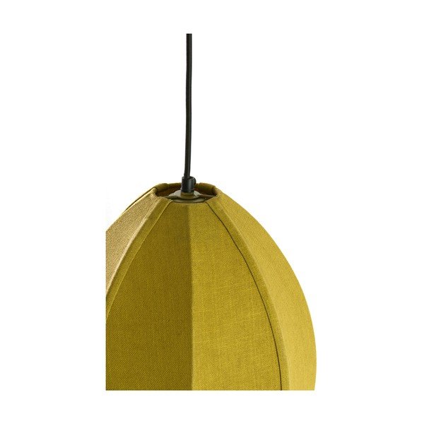 Zielona lampa wisząca z tekstylnym kloszem Milatos – Light & Living-image-4