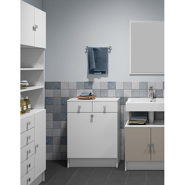 Biała niska szafka łazienkowa 60x82 cm Combi – TemaHome-image-1