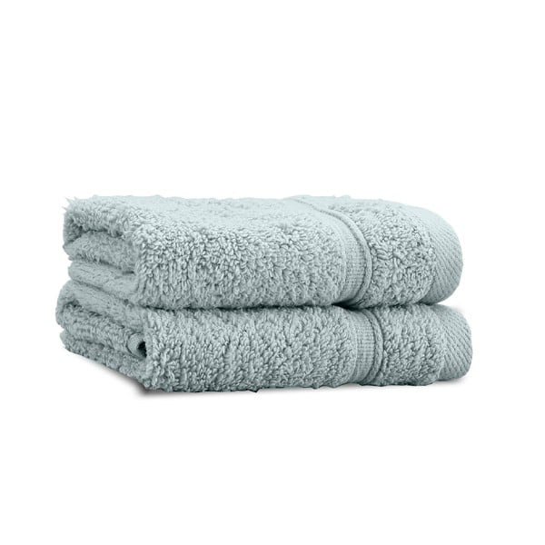 Szarozielone bawełniane ręczniki frotte zestaw 2 szt. 30x30 cm Zero Twist – Catherine Lansfield