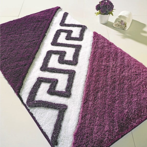 Fioletowy dywanik łazienkowy Confetti Bathmats Edessa, 70x120 cm