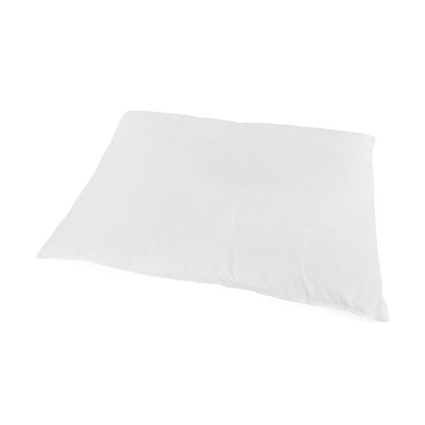 Biała poduszka z mikrowłókna z silikonowym wypełnieniem, 70x50 cm