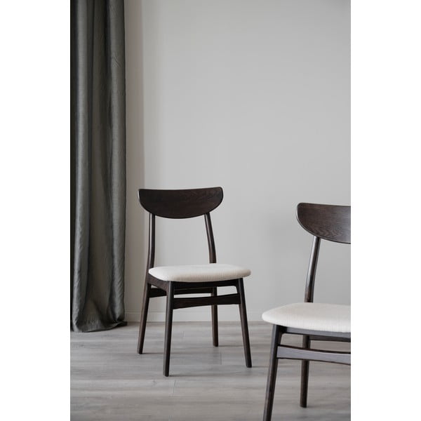 Brązowe krzesła zestaw 2 szt. Rodham – Rowico-image-3