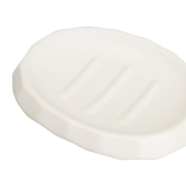 Biały zestaw ceramicznych akcesoriów łazienkowych – Casa Selección-image-3