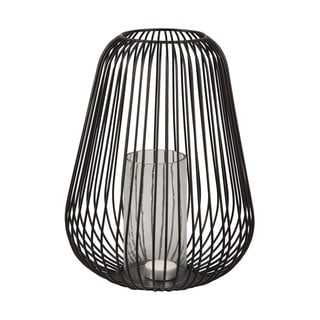 Czarny lampion stołowy PT LIVING Lantern, wys. 30 cm