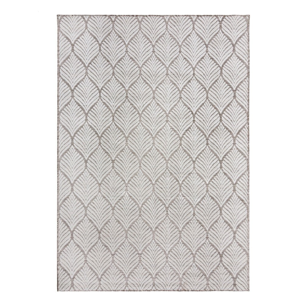 Dywan odpowiedni na zewnątrz w kolorze kości słoniowej 120x170 cm Elm Leaf – Flair Rugs