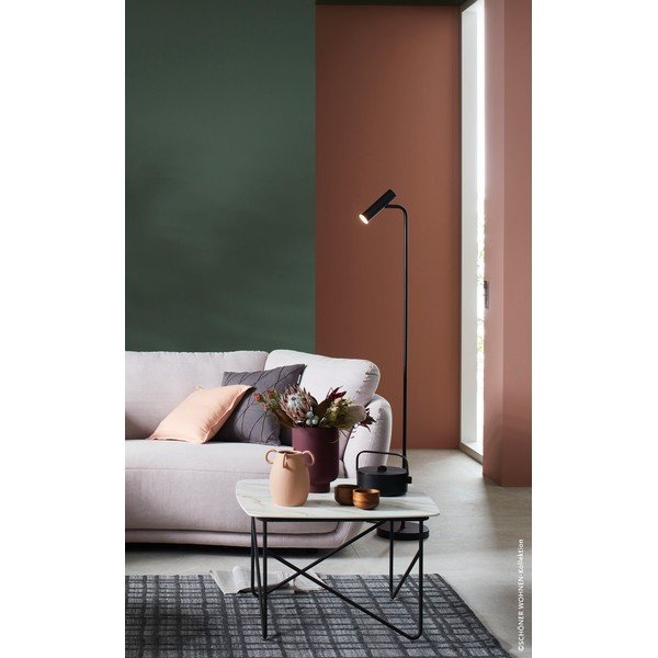 Czarna lampa stojąca LED ze ściemniaczem (wysokość 154 cm) Stina – Fischer & Honsel-image-1